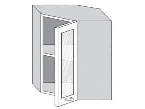 1.60.3у Шкаф настенный (h=720) угловой на 600мм со стекл. дверцей в Сибае - sibaj.magazinmebel.ru | фото