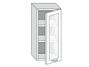 19.40.3 Шкаф настенный (h=913) на 400мм с 1-ой стекл. дверцей в Сибае - sibaj.magazinmebel.ru | фото