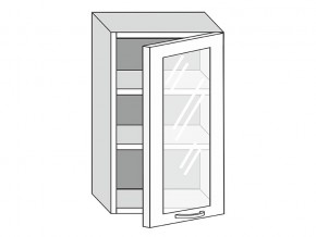 19.50.3 Шкаф настенный (h=913) на 500мм с 1-ой стекл. дверцей в Сибае - sibaj.magazinmebel.ru | фото