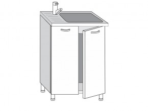 2.60.2м Шкаф-стол на 600мм под врезную мойку с 2-мя дверцами в Сибае - sibaj.magazinmebel.ru | фото