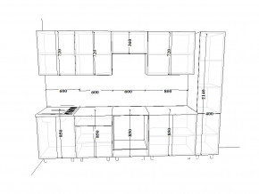 Кухонный гарнитур 17 Белый Вегас 3000 мм в Сибае - sibaj.magazinmebel.ru | фото - изображение 2