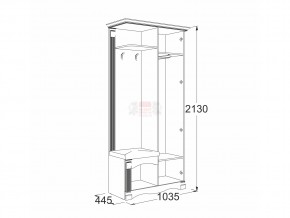 Прихожая Саша 16 в Сибае - sibaj.magazinmebel.ru | фото - изображение 2