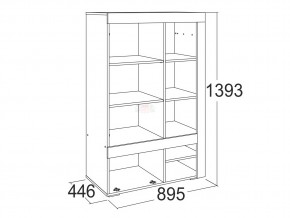 Шкаф комбинированный низкий Ольга 19 в Сибае - sibaj.magazinmebel.ru | фото - изображение 2