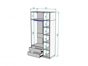 Шкаф Malta light H298 с антресолью HA3 Белый в Сибае - sibaj.magazinmebel.ru | фото - изображение 2