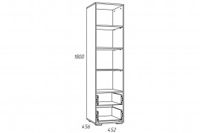 Стеллаж Лилу НМ 041.03 Птички в Сибае - sibaj.magazinmebel.ru | фото - изображение 2