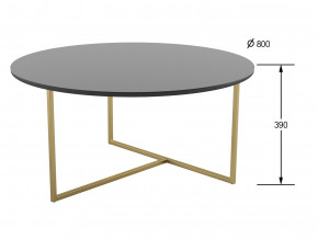 Стол журнальный Маджоре Glass черная Lacobel в Сибае - sibaj.magazinmebel.ru | фото - изображение 2