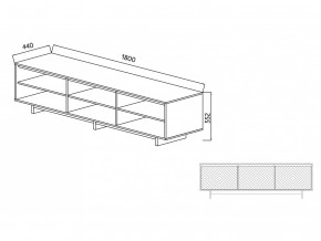 Тумба для ТВА Moderno-1800 Ф4 в Сибае - sibaj.magazinmebel.ru | фото - изображение 4